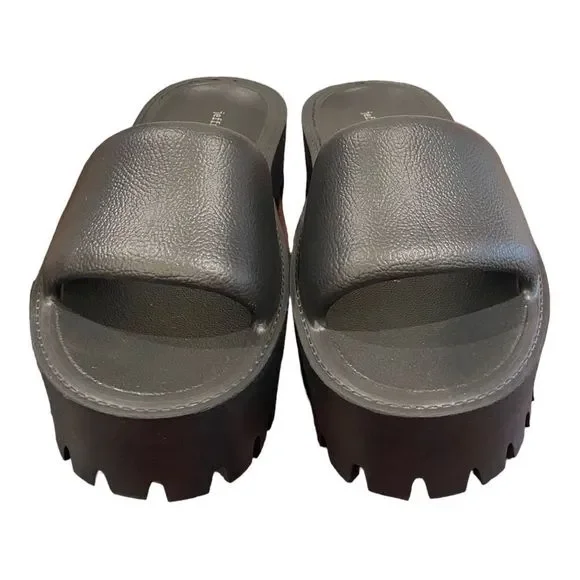 JEFFREY CAMPBELL Women's Summertime Black Slide Sandals NEW 6 7 8 9 10 - Picture 4 of 7